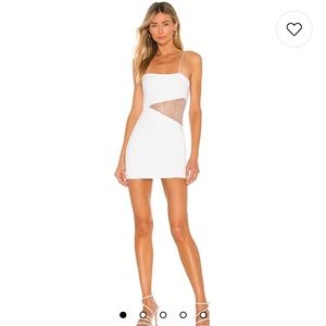 Never worn Superdown Cia Mini Dress in White size Small.
